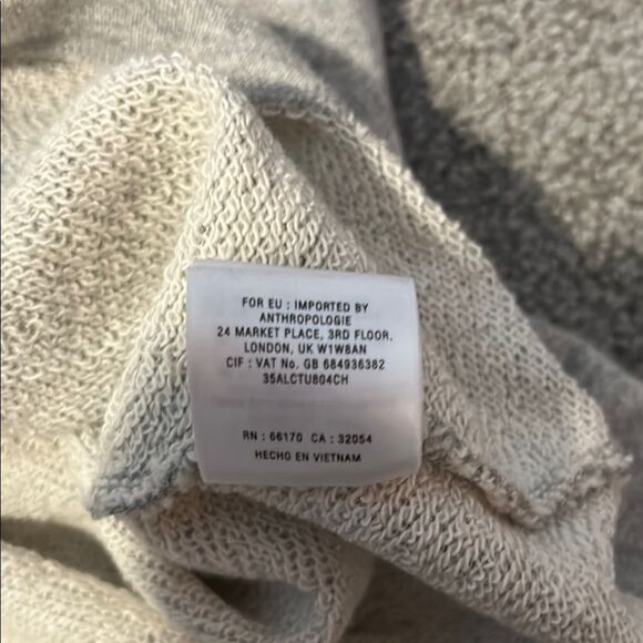 Anthropologie Gray Sweater with Embellished Collar - Picture 6 of 10